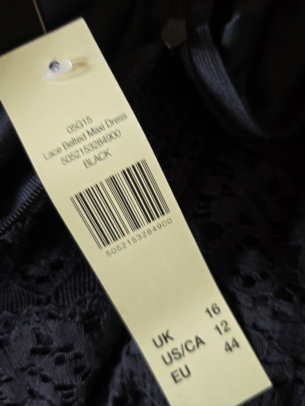 Long Tall Sally Black Lace Detail Maxi Dress – Size 12 – NWT - Picture 9 of 9